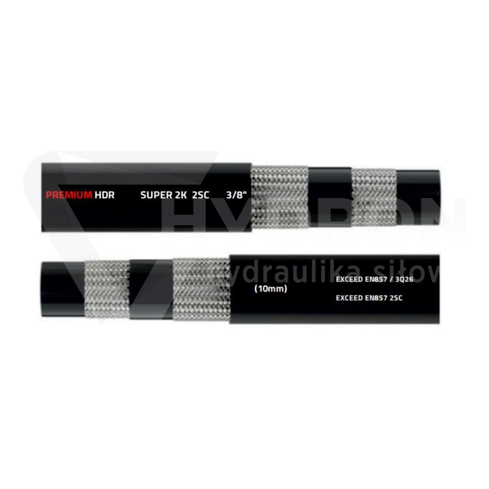 Wąż hydrauliczny DN10 2SC 390 bar SUPER 2K gładki