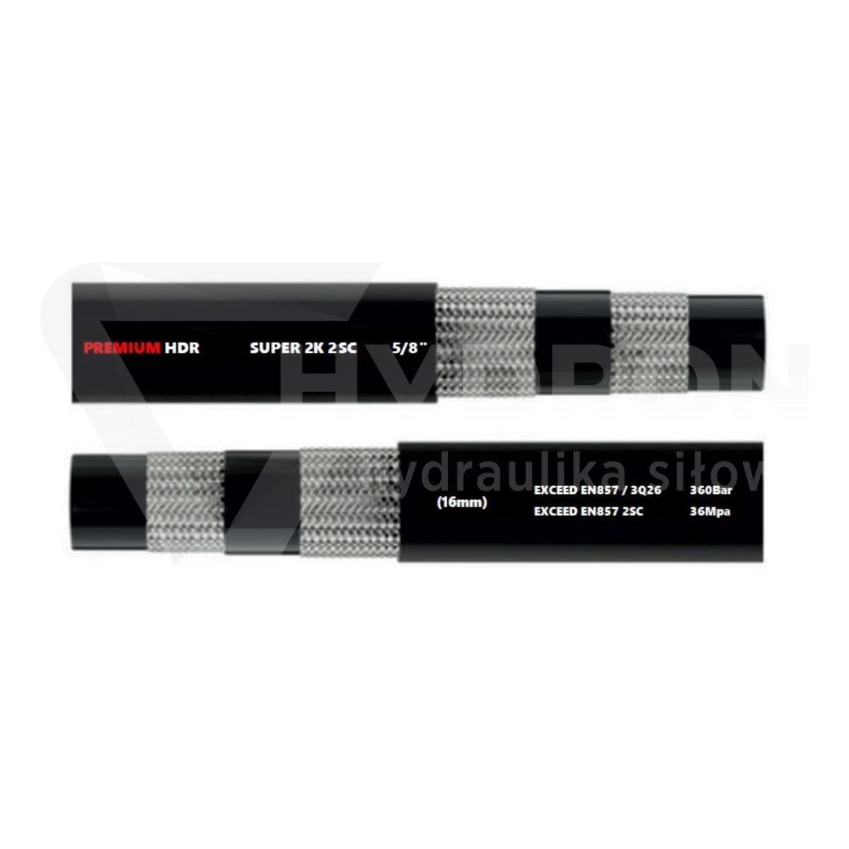 Wąż hydrauliczny DN16 2SC 350 bar SUPER 2K gładki
