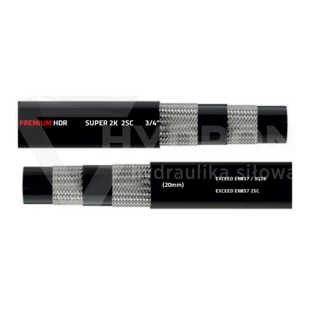 Wąż hydrauliczny DN20 2SC 300 bar SUPER 2K gładki