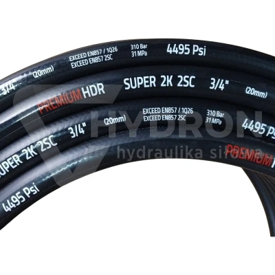 Wąż hydrauliczny DN20 2SC 300 bar SUPER 2K gładki