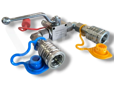 Rozdzielacz hydrauliczny kulowy z szybkozłączami