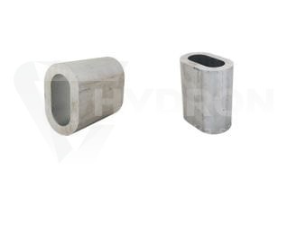 Tuleja aluminiowa do zaciskania lin stalowych fi26