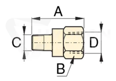 Adapter FZ1634 1/2"NPTF/3/8"NPTF ENERPAC