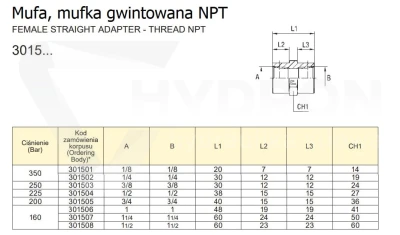 Mufa, mufka gwintowana 1" NPT