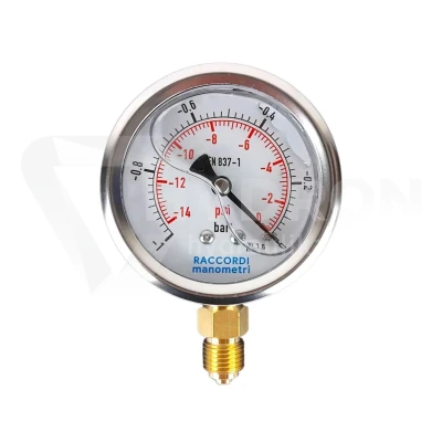 Wakuometr dolny (-1 do 0 BAR) gwint 1/2"