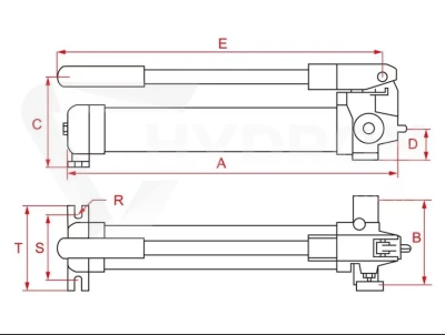 Pompa ręczna hydrauliczna Larzep W20807 dwustopniowa
