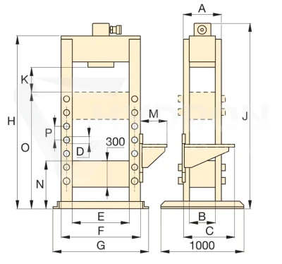 Prasa warsztatowa ENERPAC VLP1006ZES
