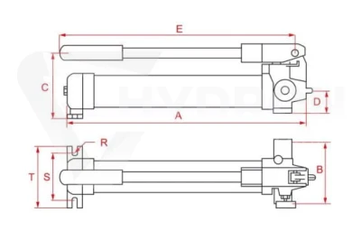 Pompa ręczna hydrauliczna Larzep W21807 dwustop.