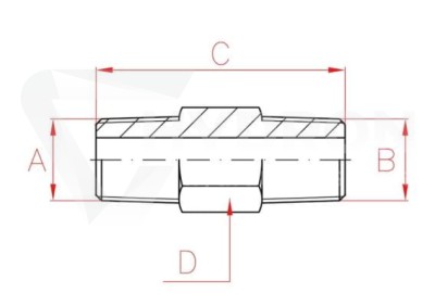 Przejdź do produktu Złączka AZ1102 3/8"NPT/3/8"NPT 45mm LARZEP