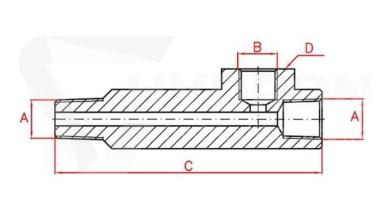 Przyłącze manometru 1/4"NPT AZ1502 LARZEP