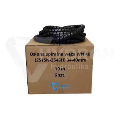 Przejdź do produktu Osłona spiralna węża WN40 34-40mm karton 60