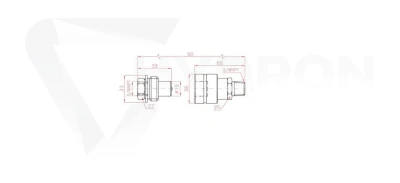Szybkozłącze 700bar gniazdo AZ3140 3/8"NPT LARZEP