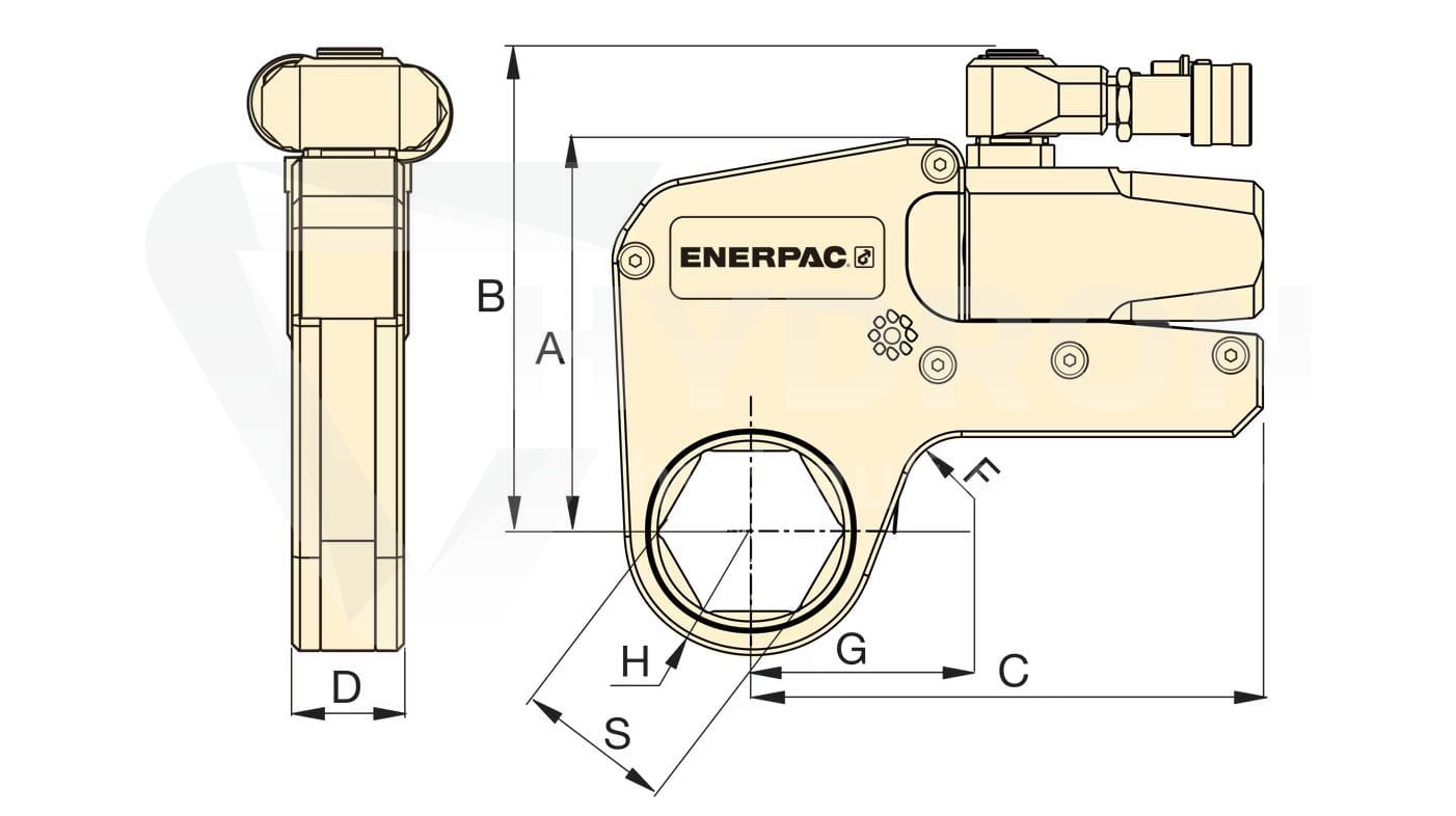 Kaseta W4085MX do klucza W4000X  ENERPAC 85mm