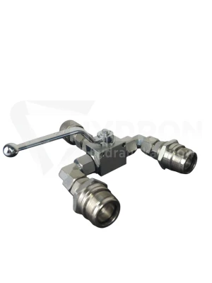 Rozdzielacz kulowy - szybkozłacza skręcane