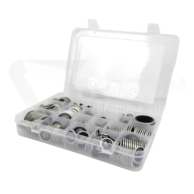 Zestaw podkładek metalowo-gumowych 410 sztuk box