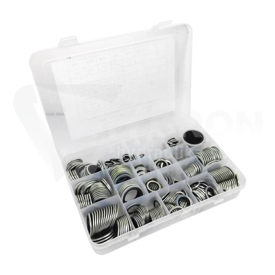 Zestaw podkładek metalowo-gumowych 410 sztuk box