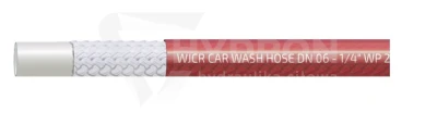 Wąż termoplast do myjki DN06 227BAR 100° Czerwony rolka 50MB