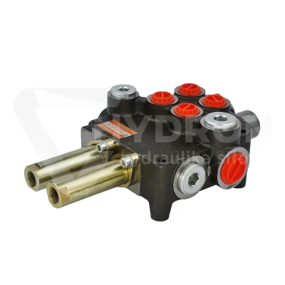 Rozdzielacz hydrauliczny 2 sekcyjny 80L sterowany linkami