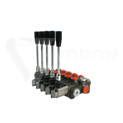 Przejdź do produktu Rozdzielacz hydrauliczny 5 sekcyjny 40L G1/2"-G3/8"