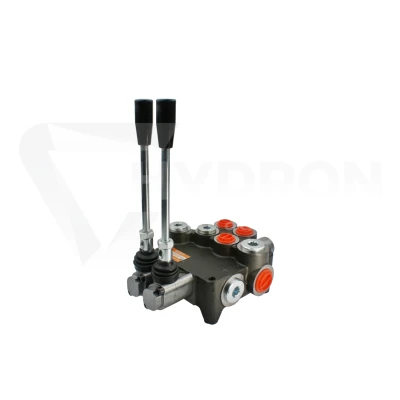 Rozdzielacz hydrauliczny 2 sekcyjny 80L z jedną sekcją nurnikową