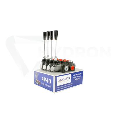 Przejdź do produktu Rozdzielacz hydrauliczny 4 sekcyjny 40L G1/2"- G3/8"