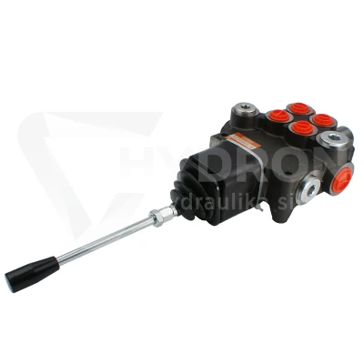 Rozdzielacz hydrauliczny 2 sekcyjny 80L sterowany joystickiem