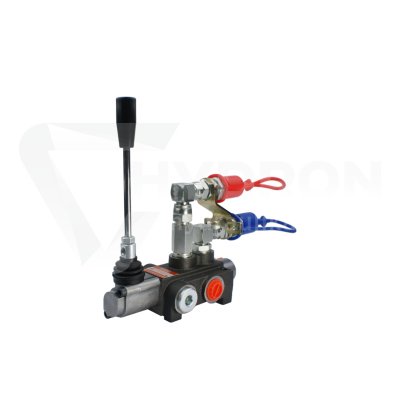 Przejdź do produktu Rozdzielacz hydrauliczny 1 sekcyjny 40L z kompletem szybkozłączy wtyczek Euro