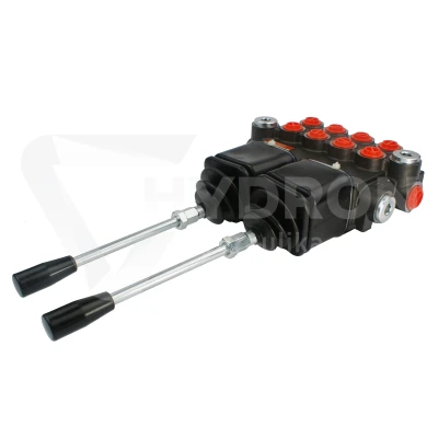 Rozdzielacz hydrauliczny 4 sekcyjny 40L sterowany dwoma joystickami
