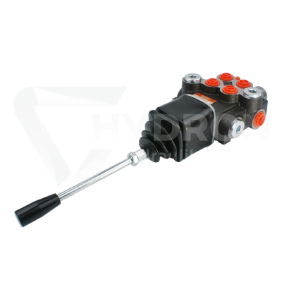 Przejdź do produktu Rozdzielacz hydrauliczny 2 sekcyjny 40L/min z jedną sekcją pływającą sterowany joystickiem