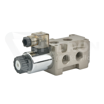 Przejdź do produktu Elektrozawór dzielnik hydrauliczny 6/2 50L sterowany elektrycznie 12V (do tura)