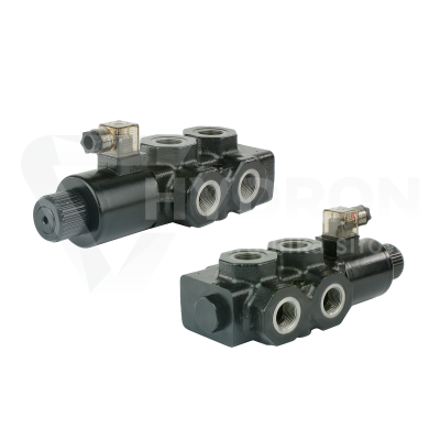 Przejdź do produktu Elektrozawór dzielnik hydrauliczny 6/2 140L sterowany elektrycznie 24V