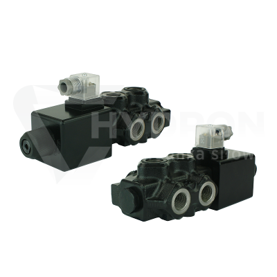 Przejdź do produktu Elektrozawór WALVOIL dzielnik hydrauliczny 6/2 90L sterowany elektrycznie 12V