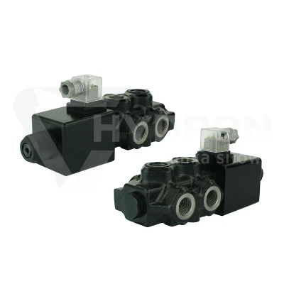 Elektrozawór WALVOIL dzielnik hydrauliczny 6/2 90L sterowany elektrycznie 24V