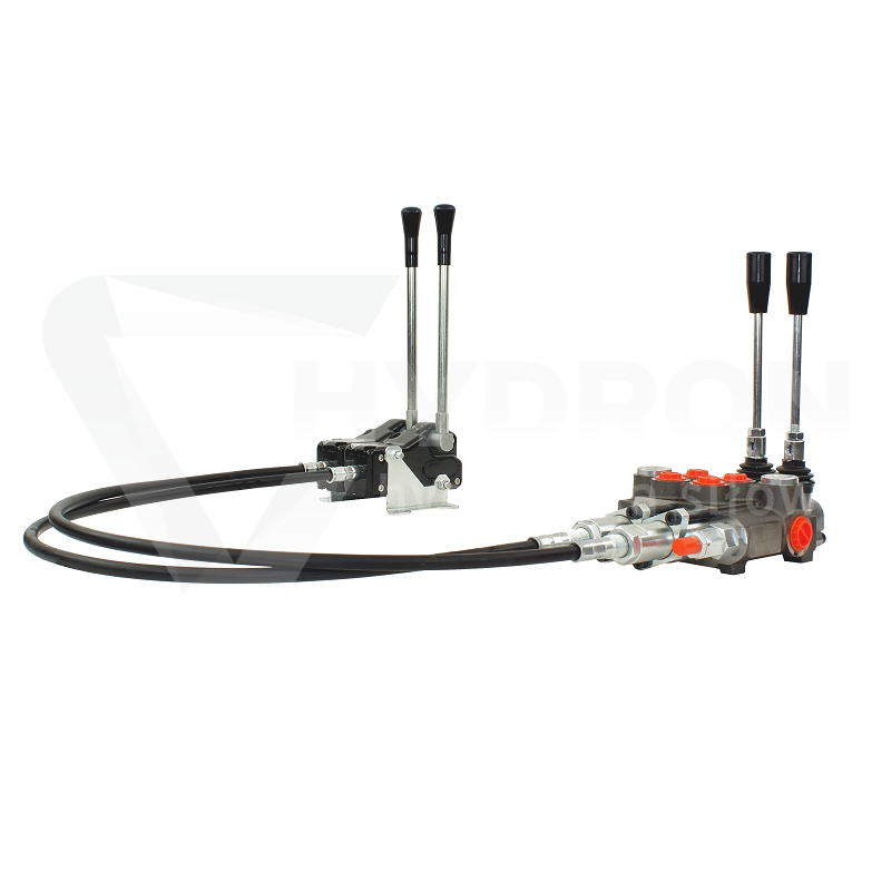 Rozdzielacz hydrauliczny 2 sekcyjny 40L z dźwigniami