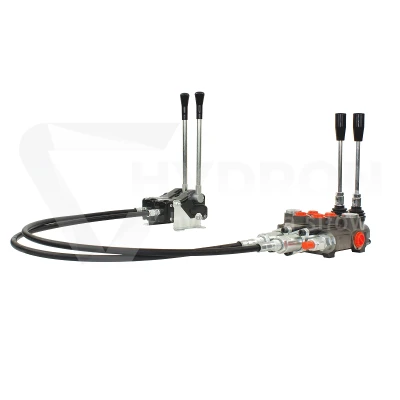 Rozdzielacz hydrauliczny 2 sekcyjny 40L z dźwigniami