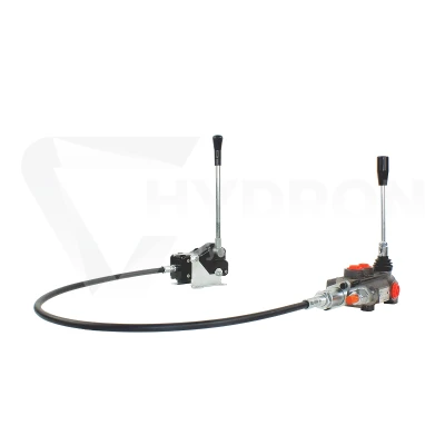 Rozdzielacz hydrauliczny 1 sekcyjny 80L z dźwignią i linką 2,5m