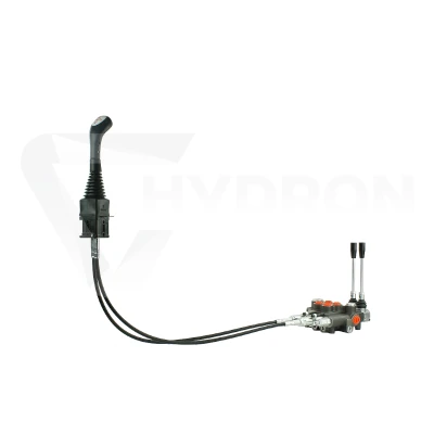 Rozdzielacz hydrauliczny 2 sekcyjny 80L z  joystickiem i linkami 2,5m