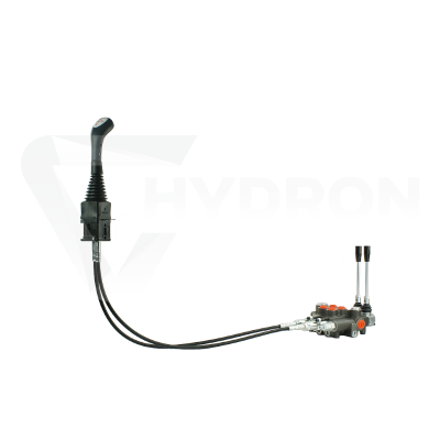 Przejdź do produktu Rozdzielacz hydrauliczny 2 sekcyjny 80L z  joystickiem i linkami 3m