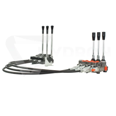 Rozdzielacz hydrauliczny 3 sekcyjny 40L z dźwigniami