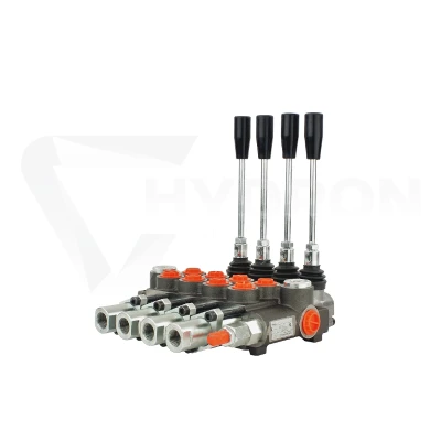 Rozdzielacz hydrauliczny 4 sekcyjny 40L z dźwigniami