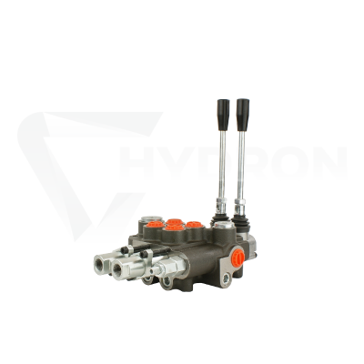 Przejdź do produktu Rozdzielacz hydrauliczny 2 sekcyjny 80L z dźwigniami