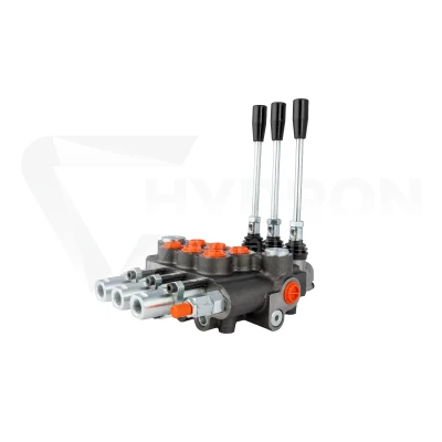 Rozdzielacz hydrauliczny 3 sekcyjny 80L z dźwigniami