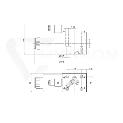 Elektrozawór 2-pozycyjny CETOP 5 NG10 230V (D) Hydrolider