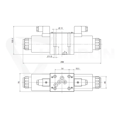 Elektrozawór 3-pozycyjny CETOP 5 NG10 230V (H) Hydrolider