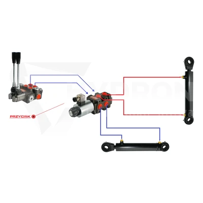 Elektrozawór dzielnik  zawór  elektryczny 6/2 90L 24V (do tura)