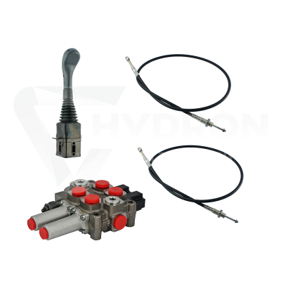 Przejdź do produktu Zestaw hydrauliczny 2 sekcyjny: rozdzielacz 60L z sekcją pływającą + joystick bez przycisków + dwie linki 1,5m