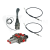 Zestaw hydrauliczny 2 sekcyjny: rozdzielacz 60L + joystick z jednym przyciskiem + dwie linki 1,5m