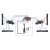 Zestaw hydrauliczny 4 sekcyjny: rozdzielacz 90L + dwa elektrozawory 6/2 + joystick z dwoma przyciskami + dwie linki 2,5m