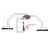 Zestaw hydrauliczny 2 sekcyjny: rozdzielacz 90L z sekcją pływającą + joystick z jednym przyciskiem + dwie linki 1m