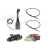 Zestaw hydrauliczny 3 sekcyjny: rozdzielacz 120L + elektrozawór 6/2 + joystick z jednym przyciskiem + dwie linki 1,5m